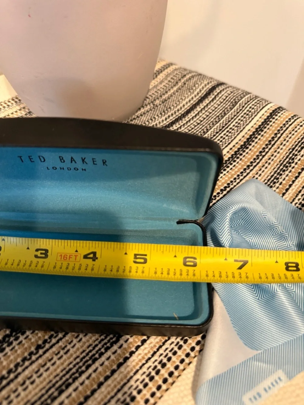 Ted Baker‎ Black Sunglasses Case with Teal Logo With Cloth
